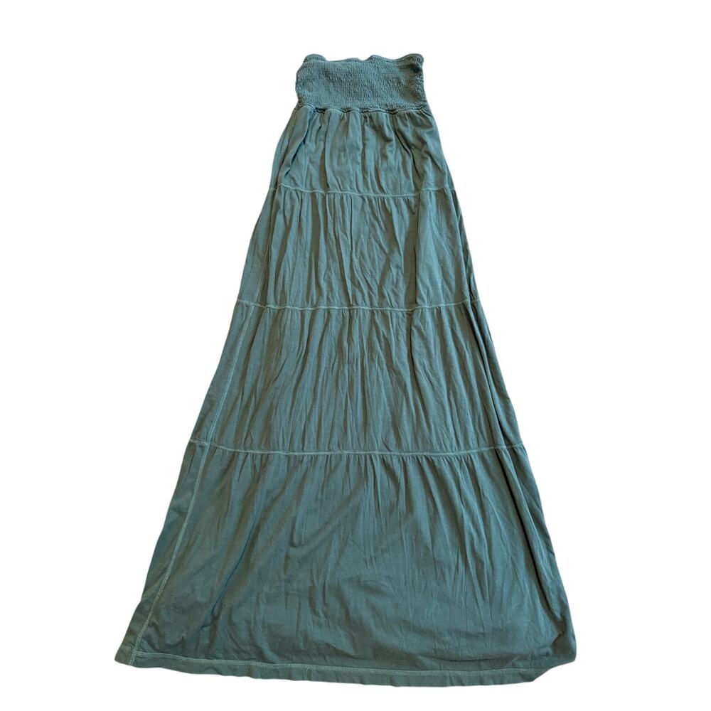 Womens Abercrombie & Fitch Vintage Y2K Green Cotton Babydoll Maxi Dress M